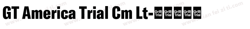 GT America Trial Cm Lt字体转换